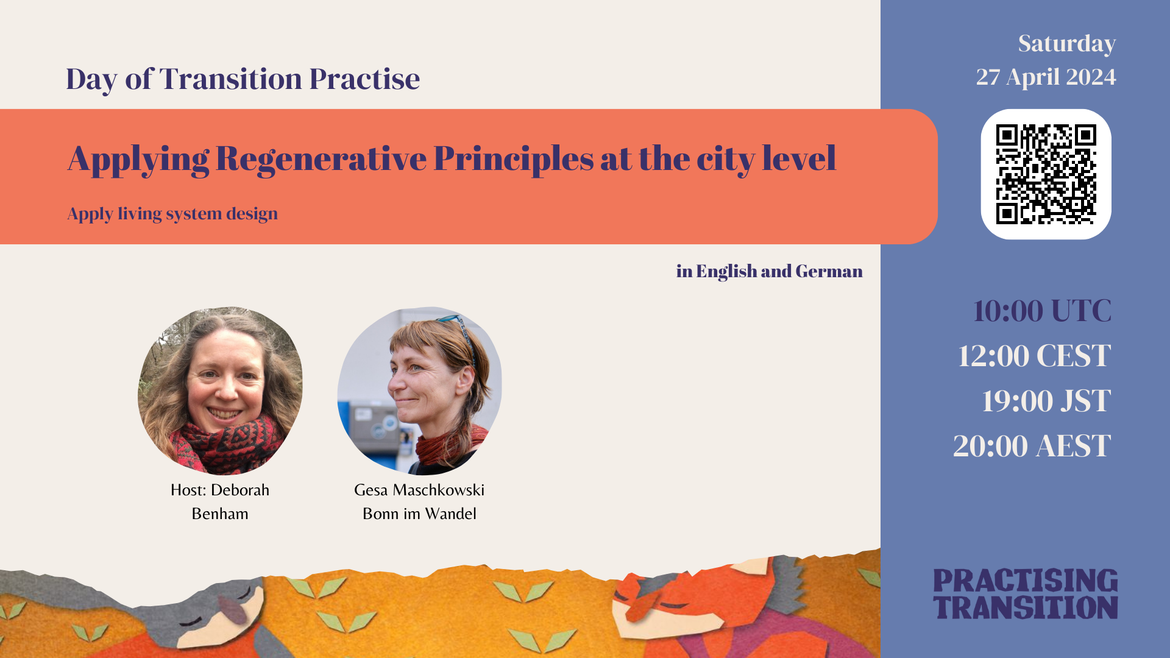 Applying Regenerative Principles at the city and town level